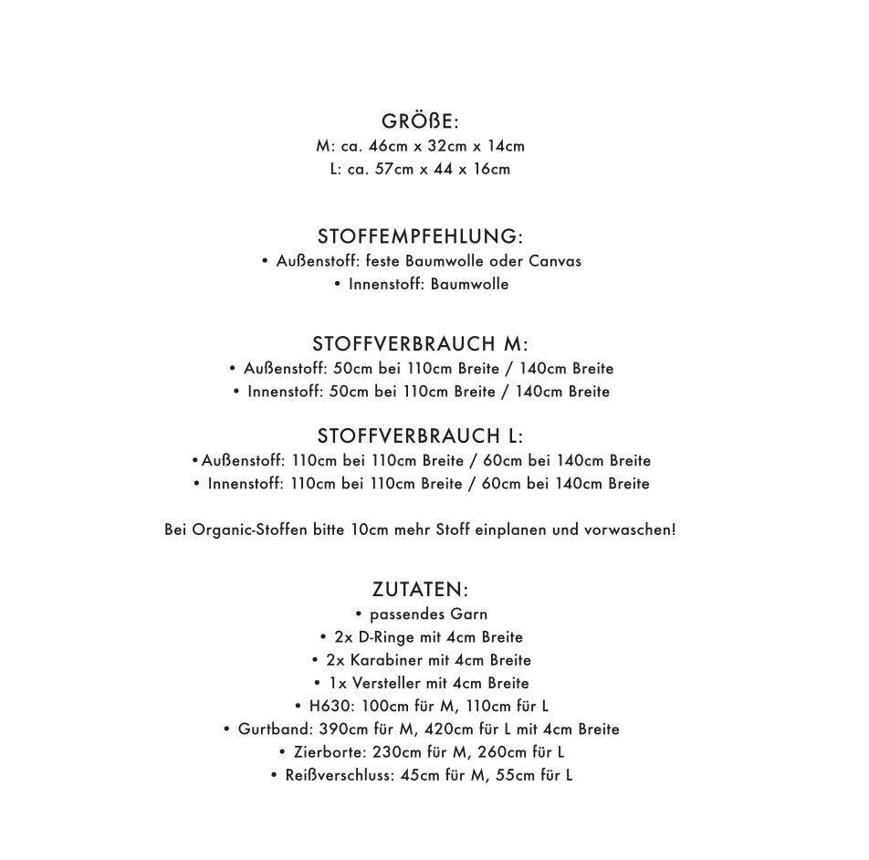June Schnittmuster Informationen