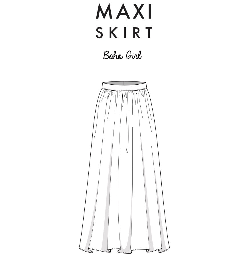 Maxi Rock Schnittmuster