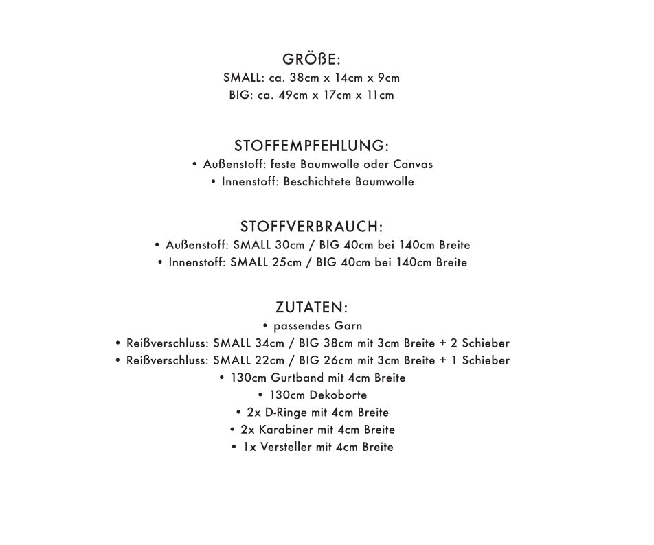 Riley Schnittmuster Informationen