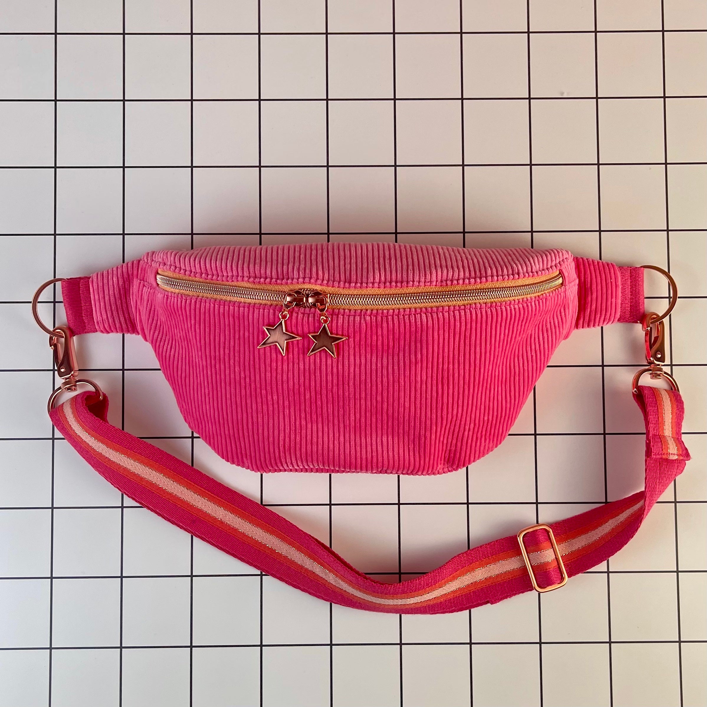 Crossbody Bag RILEY CORD pink