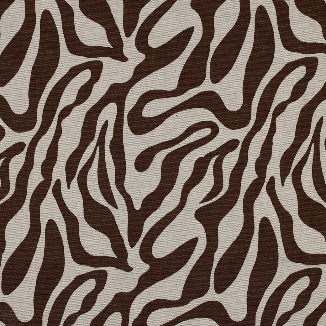 Canvas Leinen Look ANIMAL SKIN braun