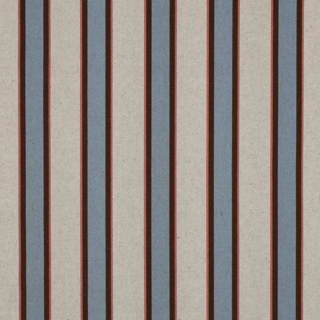 Canvas Leinen Look STRIPES blau