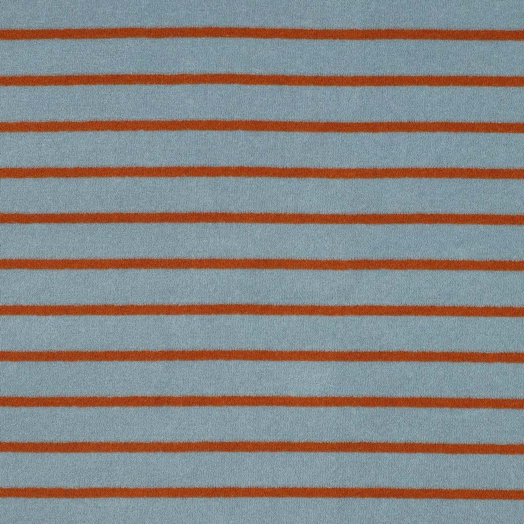 FROTTEE STRIPES garngefärbt hellblau/braun