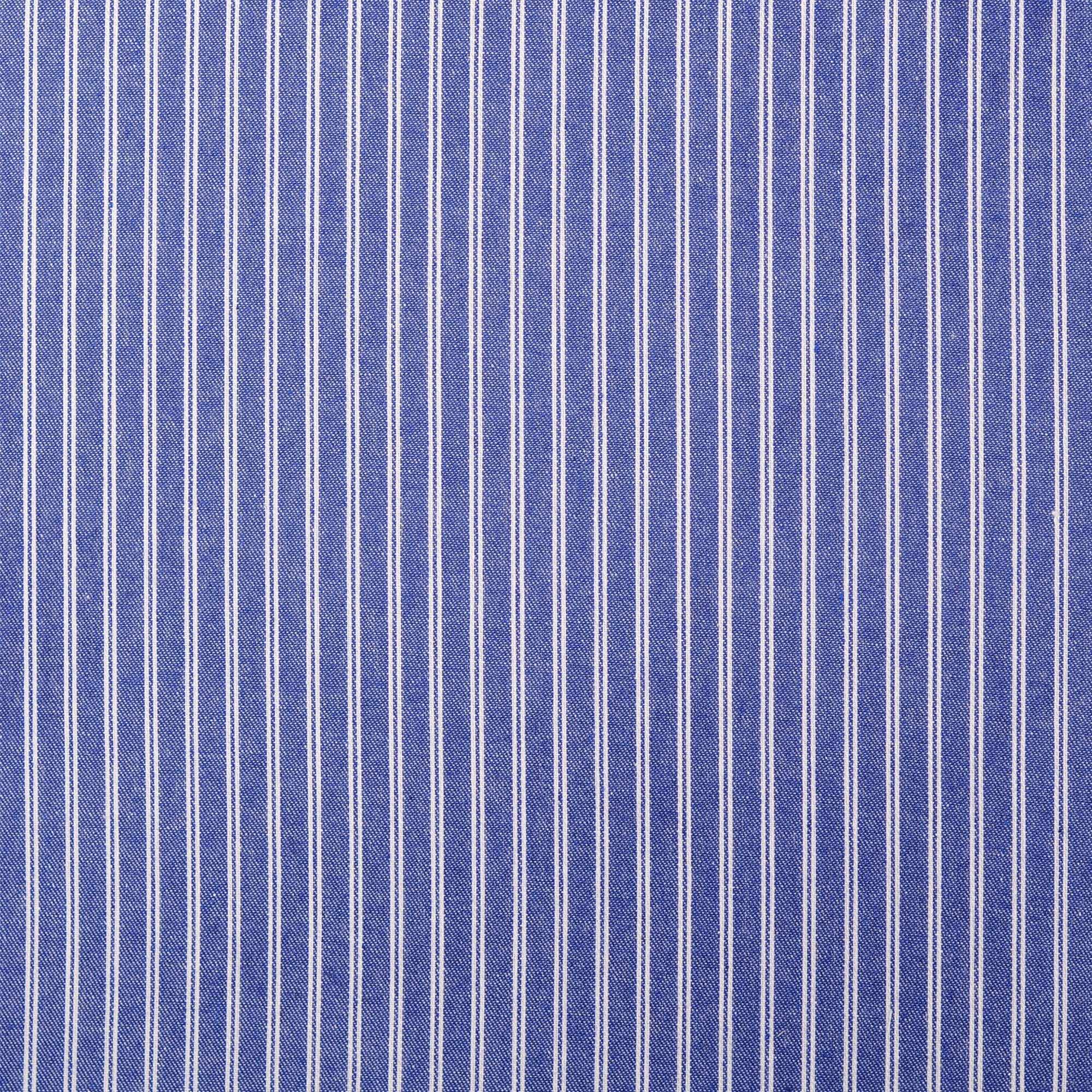Feste Baumwolle Stripes mittelblau