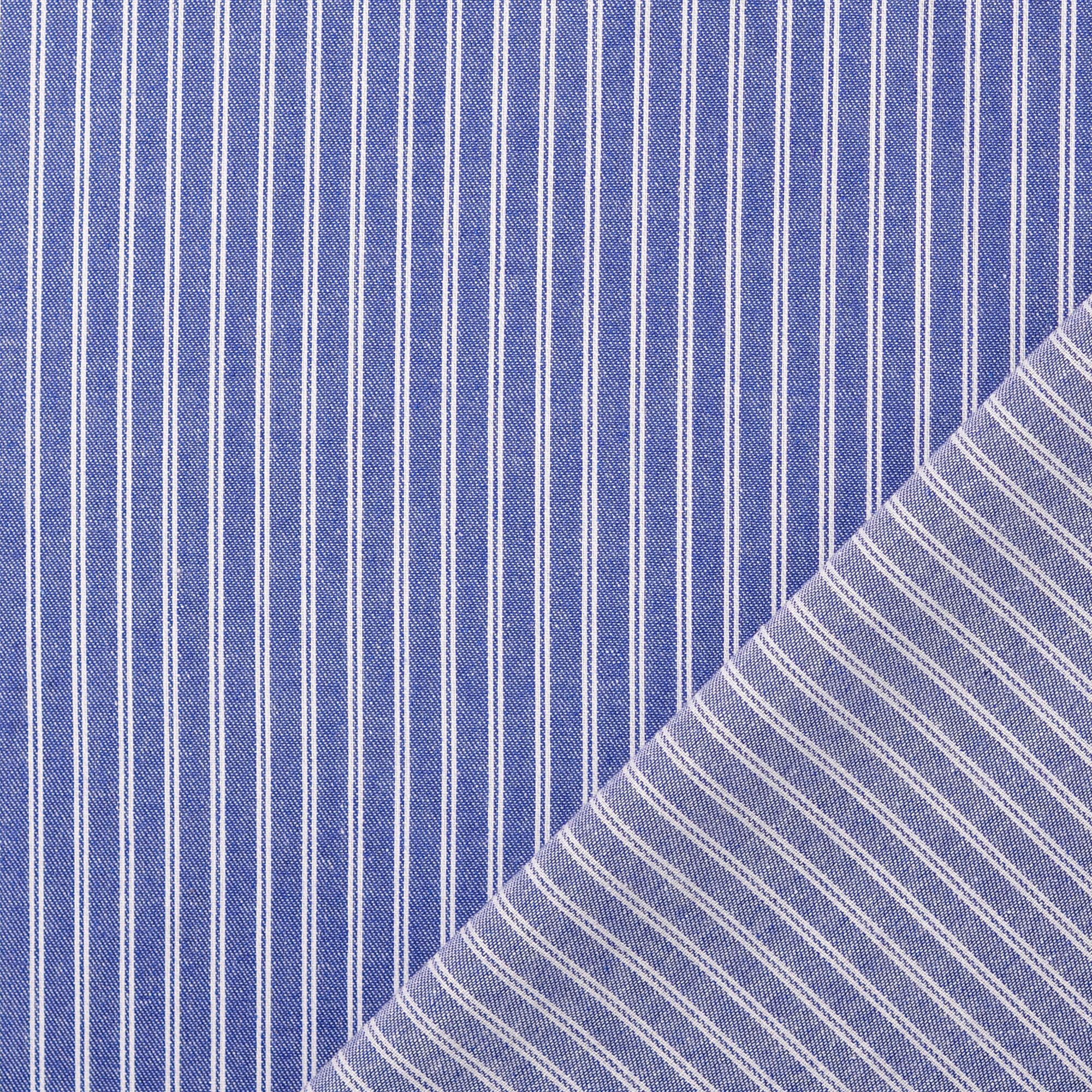 Feste Baumwolle Stripes mittelblau