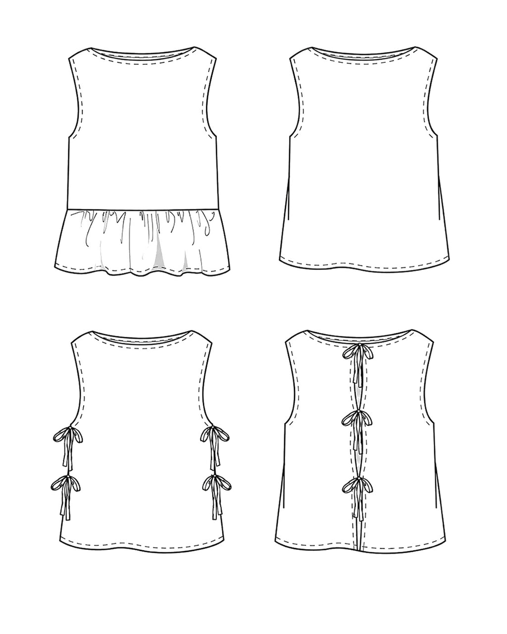 Schnittmuster TOP OPHELIA