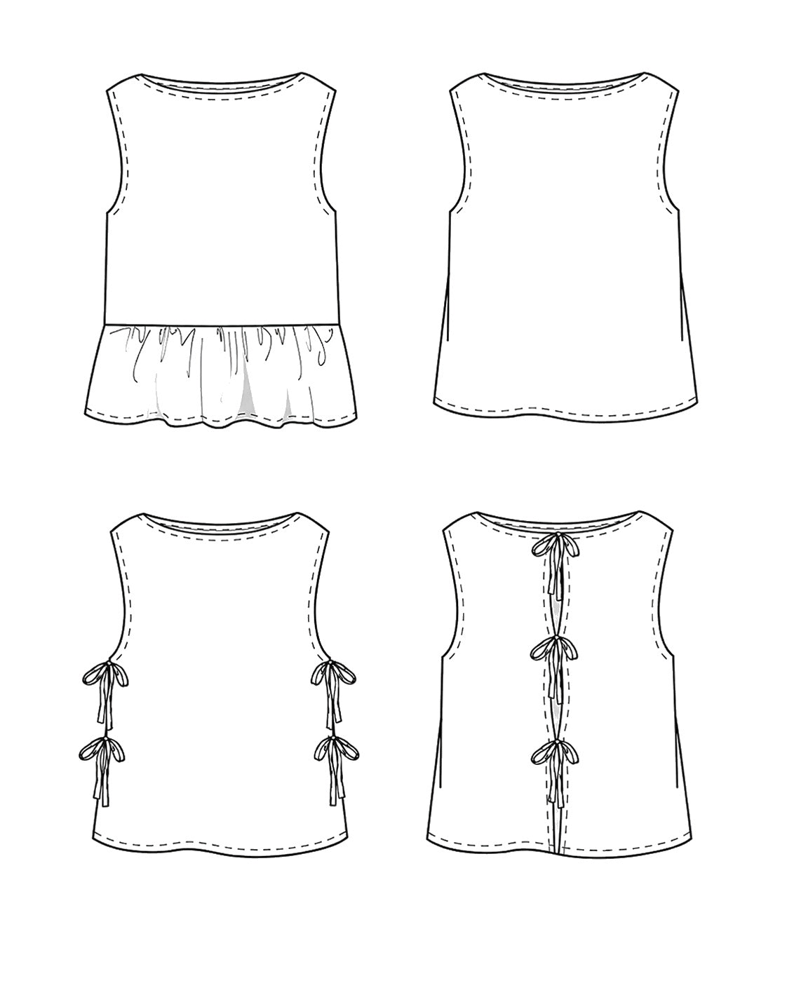 Schnittmuster TOP OPHELIA