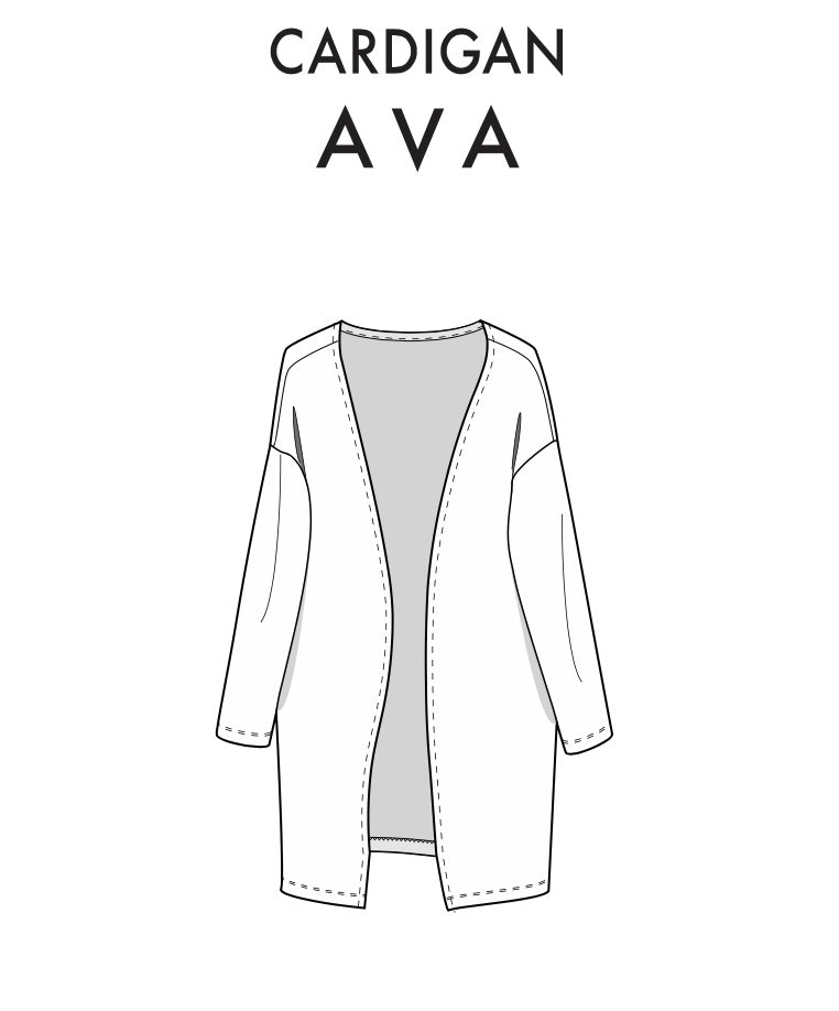 "Ava Cardigan Schnittmuster"