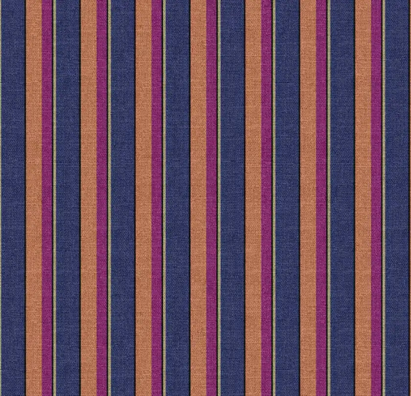 Canvas STRIPES blau/dahlie