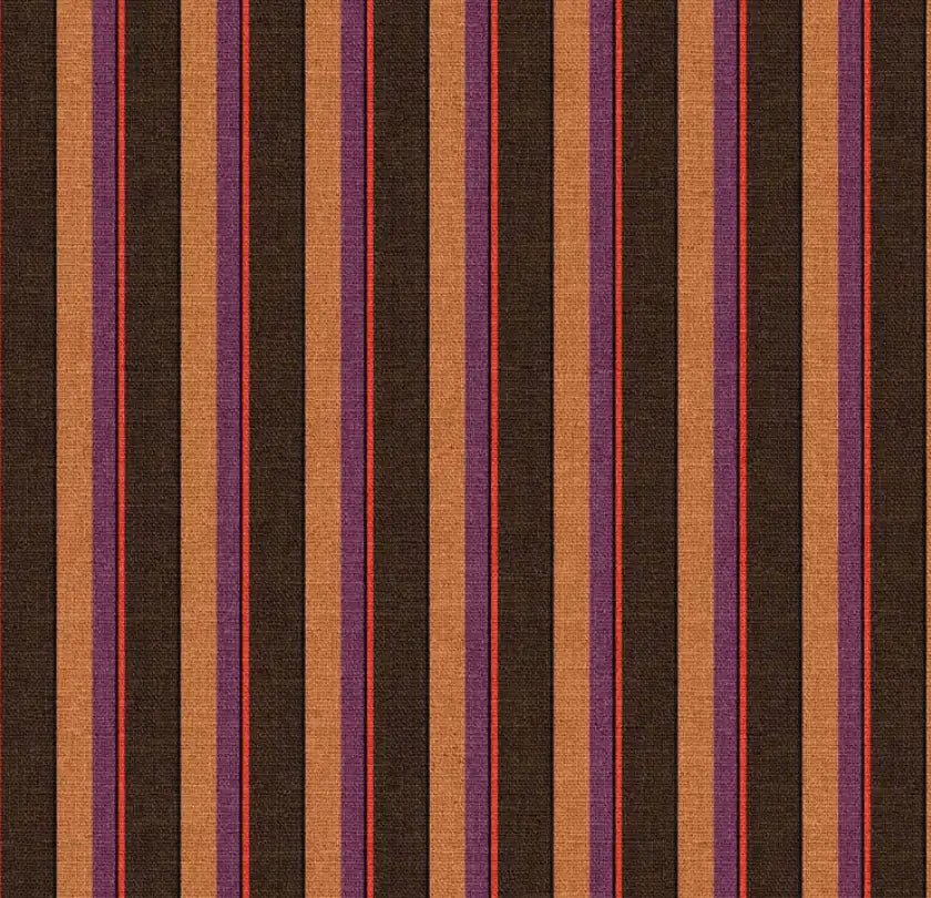 Canvas STRIPES braun/karamell
