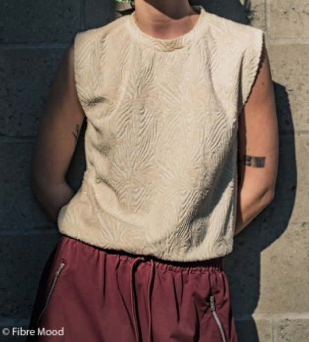 Frottee Jacquard Knit Tofu