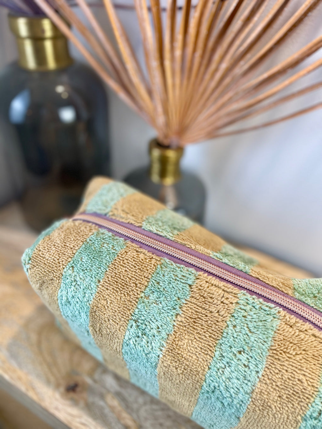 Box FROTTEE STRIPES green