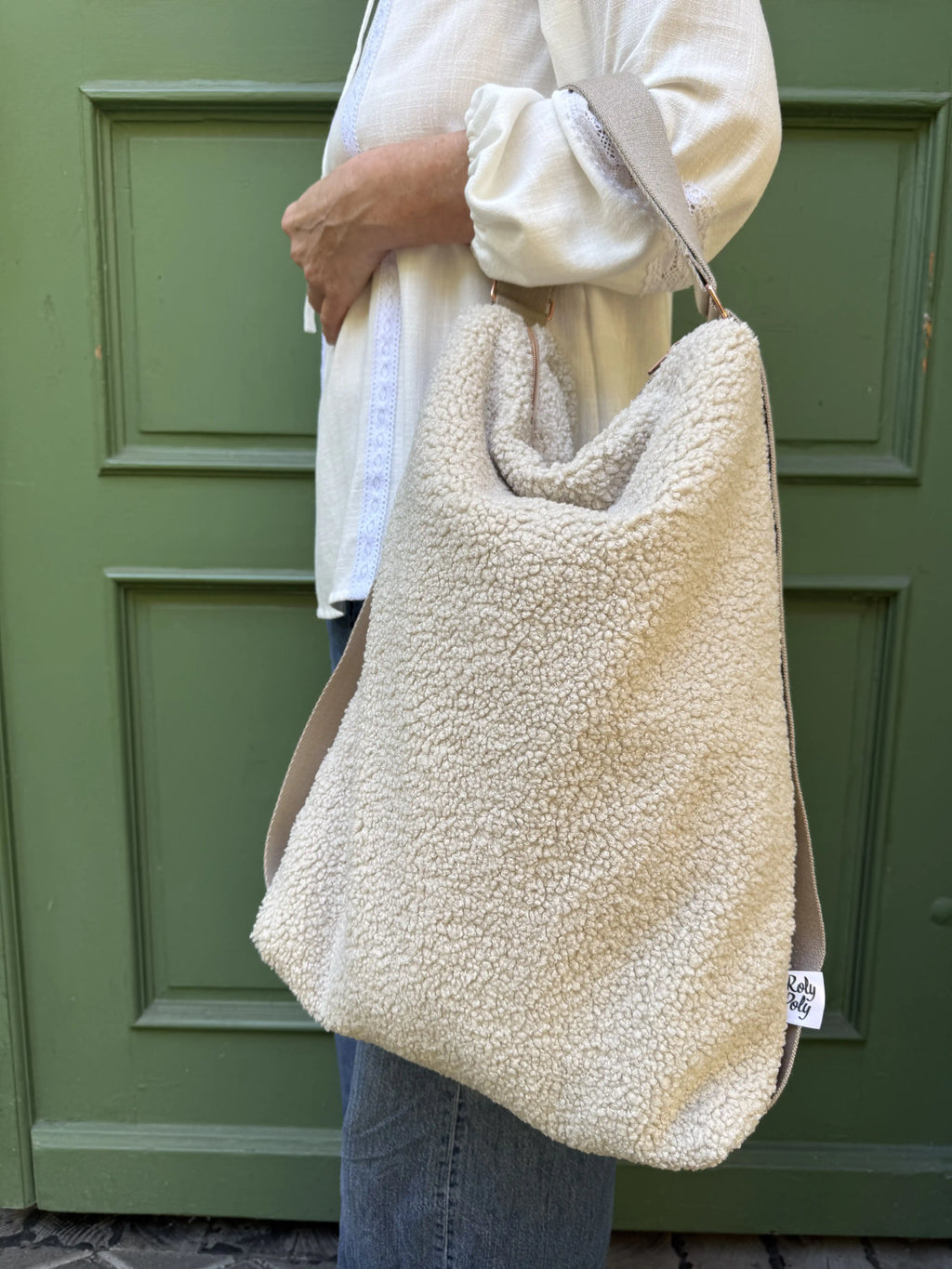 Nähset NORTH 2Way Bag Teddy ecru