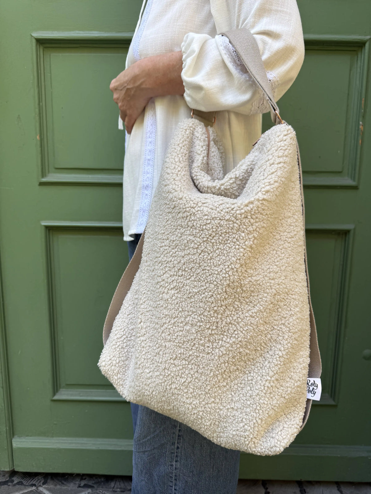 Nähset NORTH 2Way Bag Teddy ecru