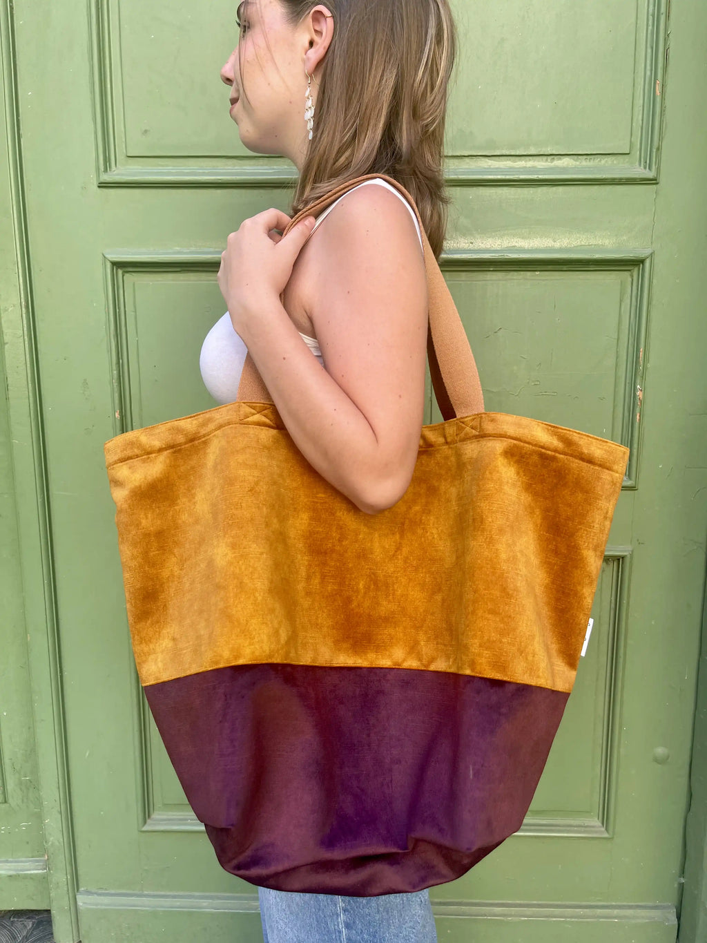 Nähset SHOPPER TONI Velvet curry
