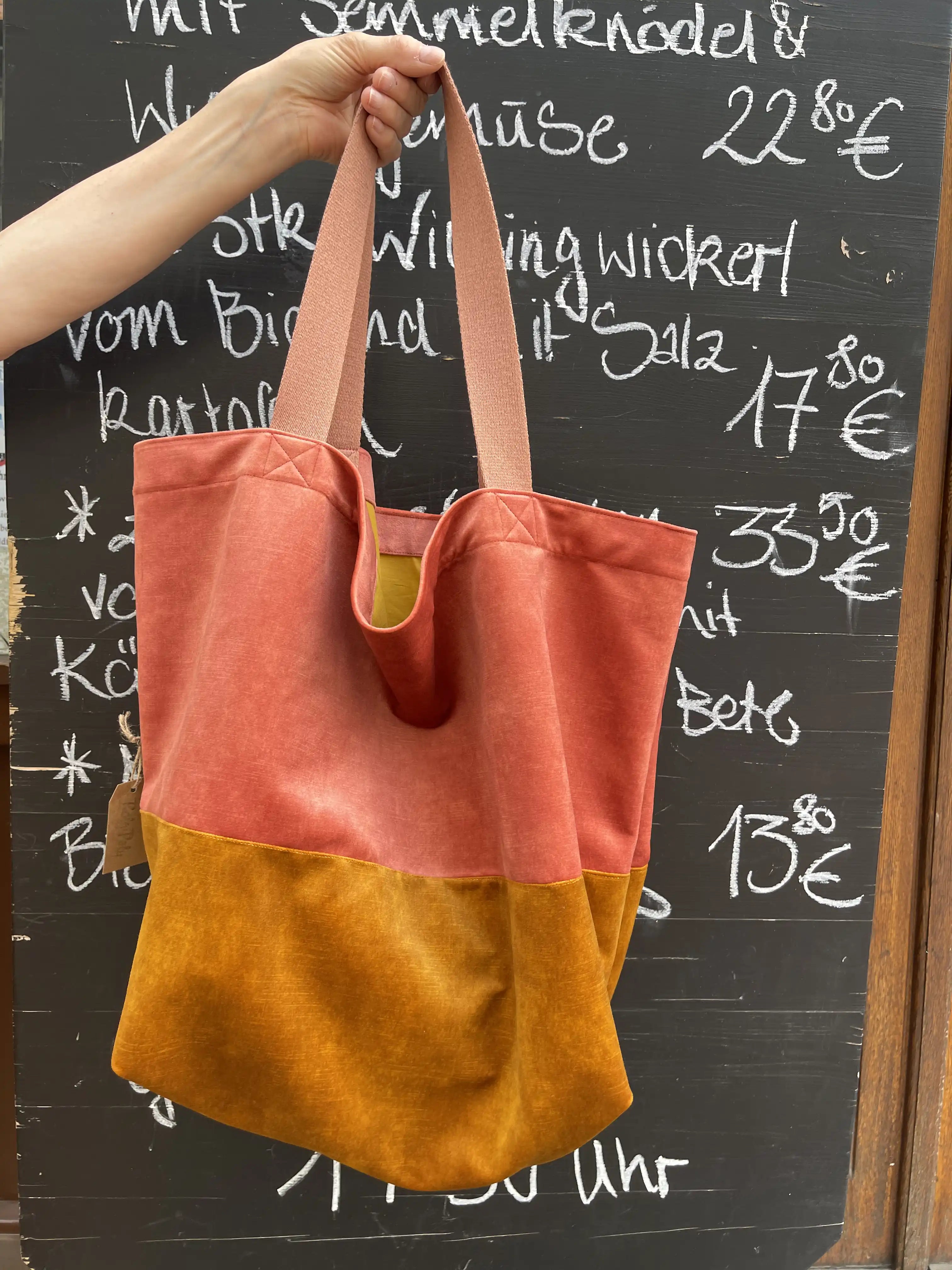 Shopper TONI VELVET peach