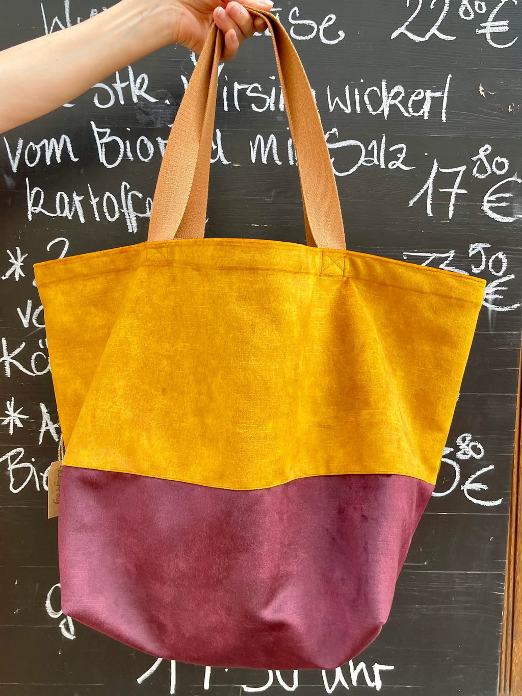Nähset SHOPPER TONI Velvet curry