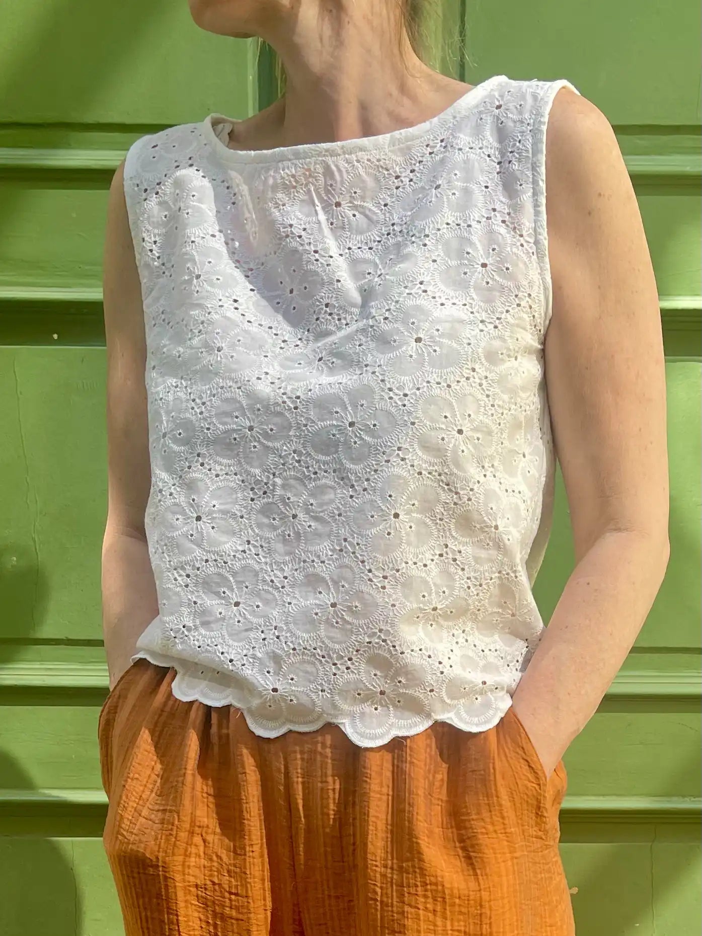 Material TOP OPHELIA Embroidery