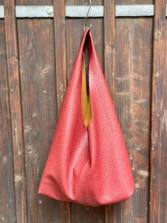 Hobo Bag Fake Leather Bordeaux