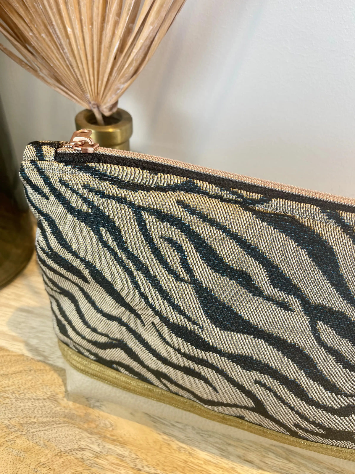 Nähset Washbag ZEBRA grau