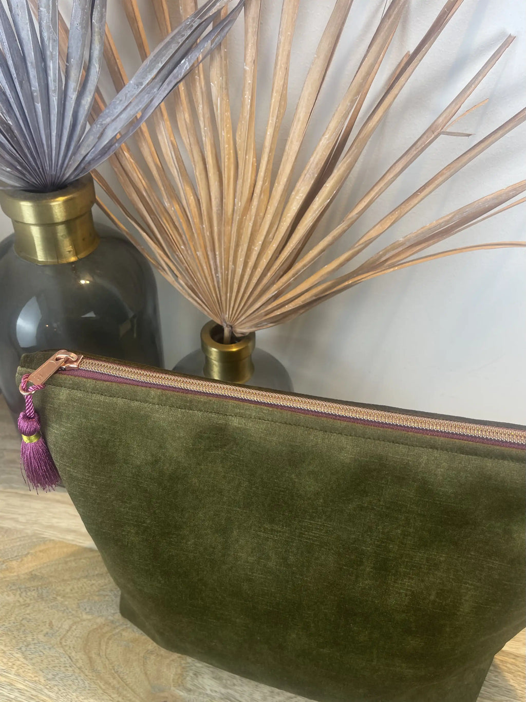 Washbag VELVET fir