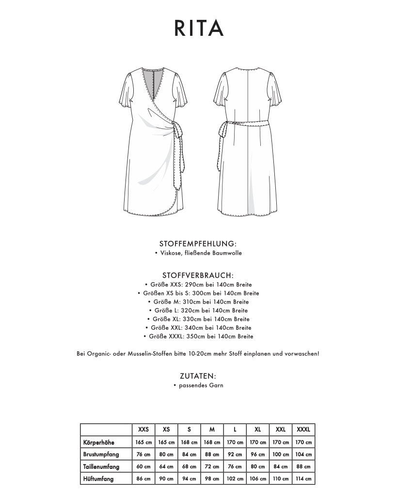 Schnittmuster DRESS RITA