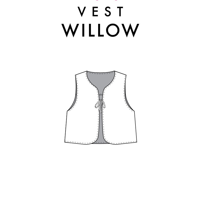 Willow Weste Schnittmuster