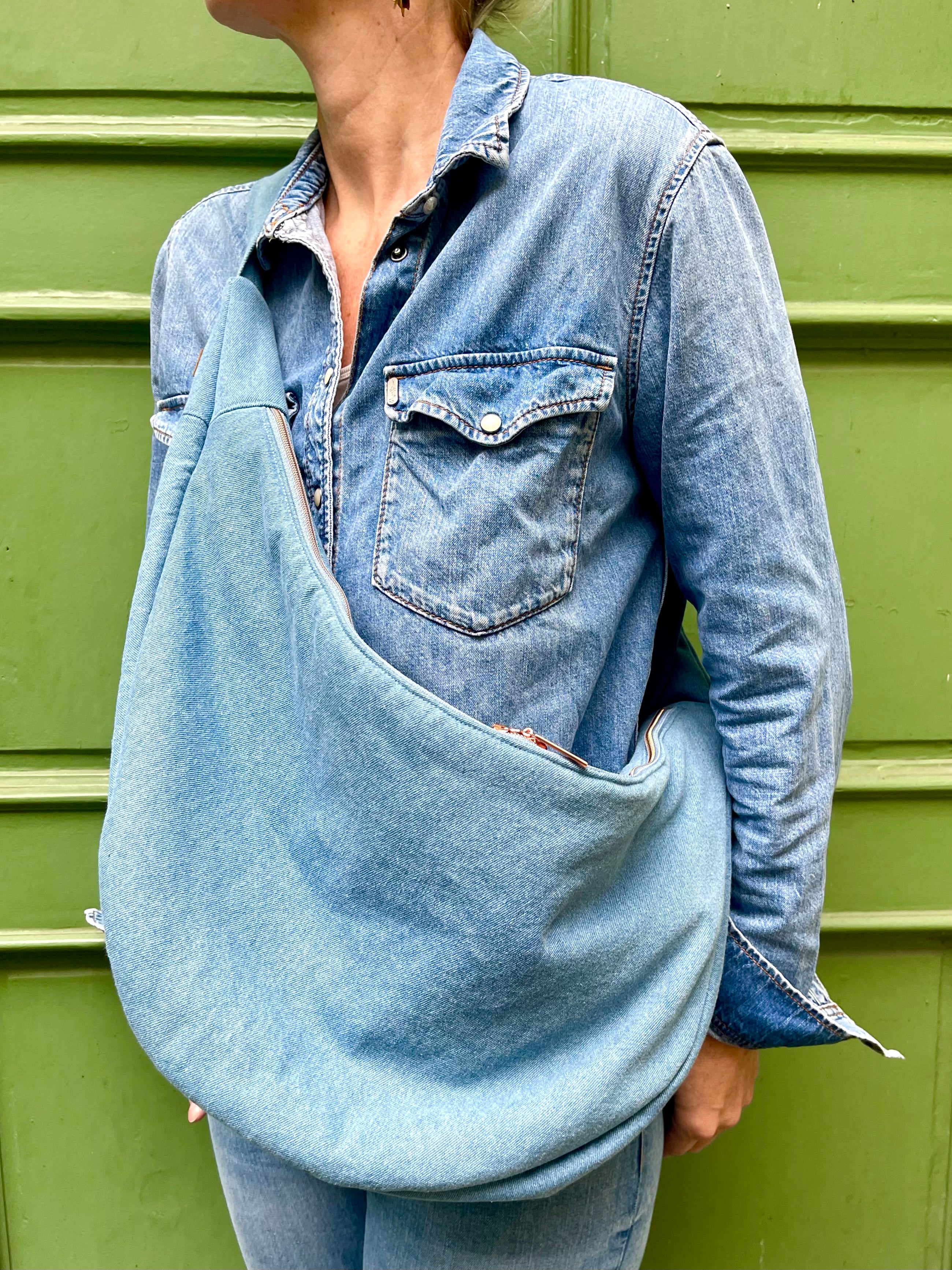 Crossbody Bag BANANA DENIM mittelblau