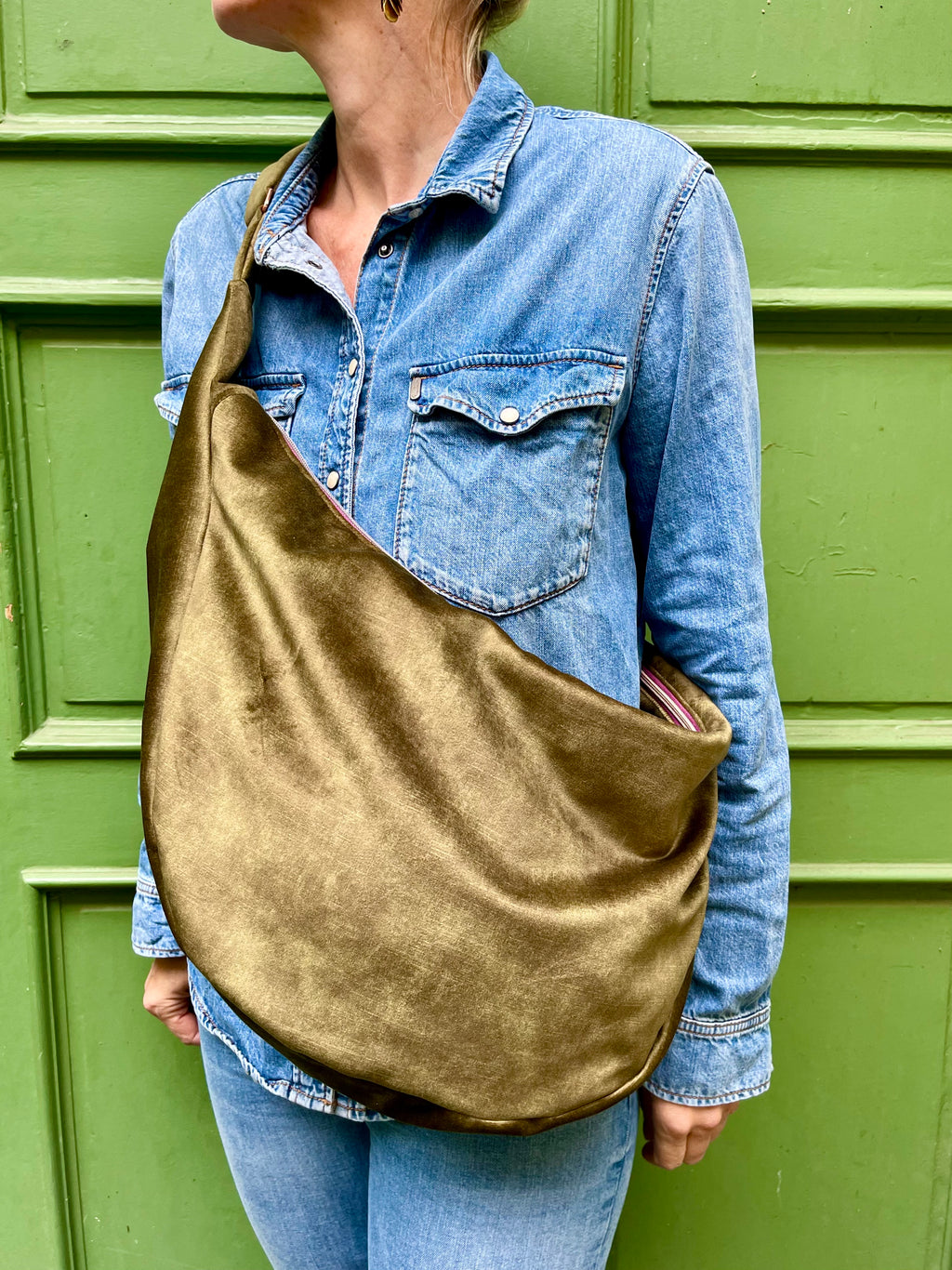 Crossbody Bag BANANA VELVET fir