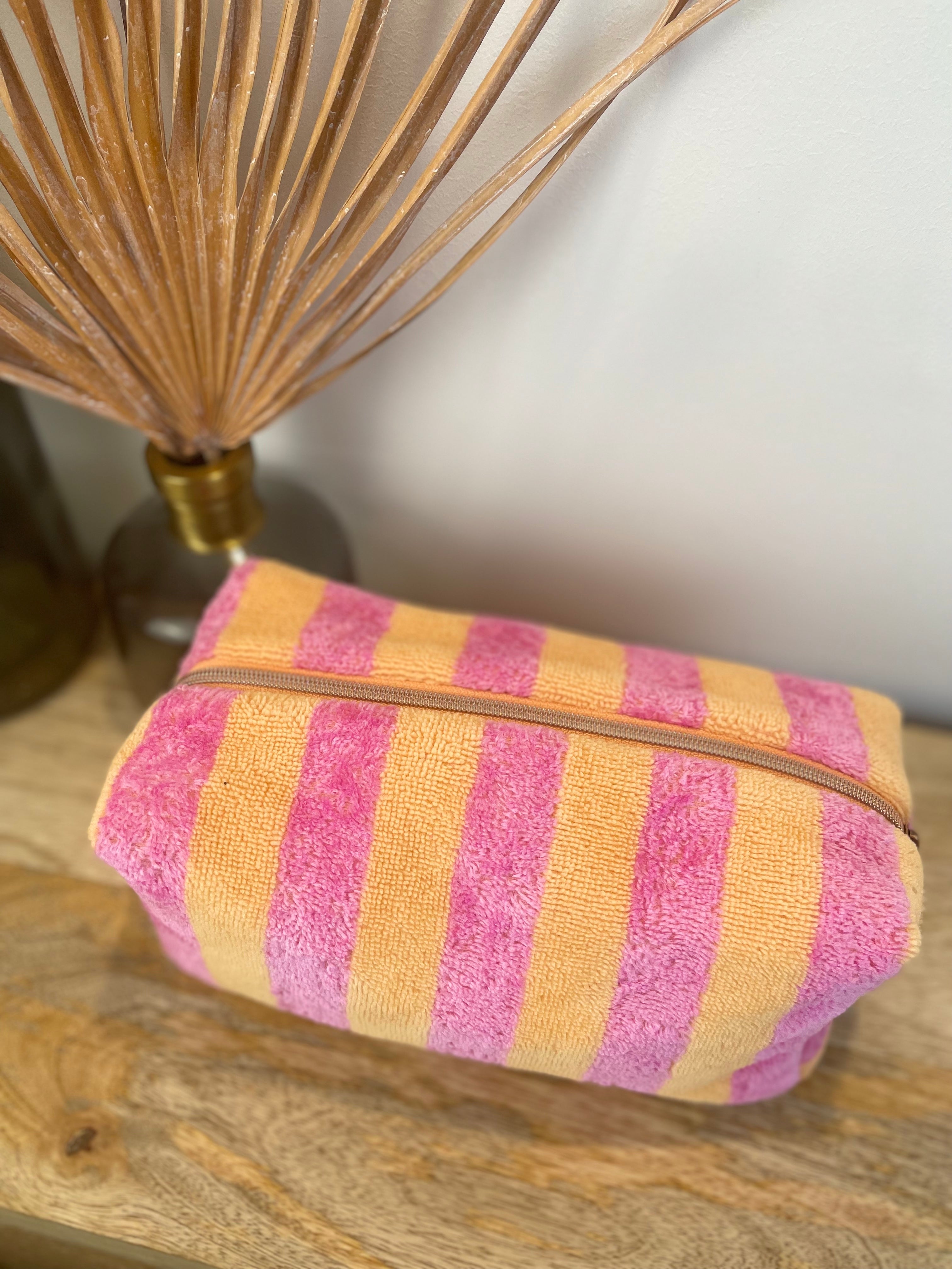 Box FROTTEE STRIPES rosa