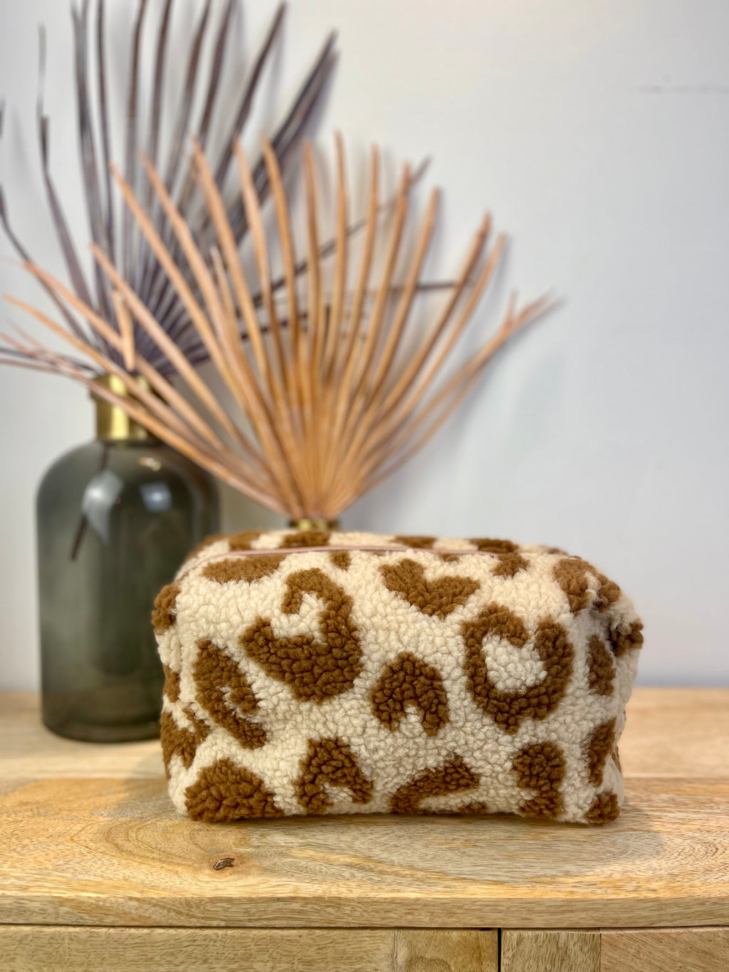 Nähset Kosmetiktasche Fell Leo braun