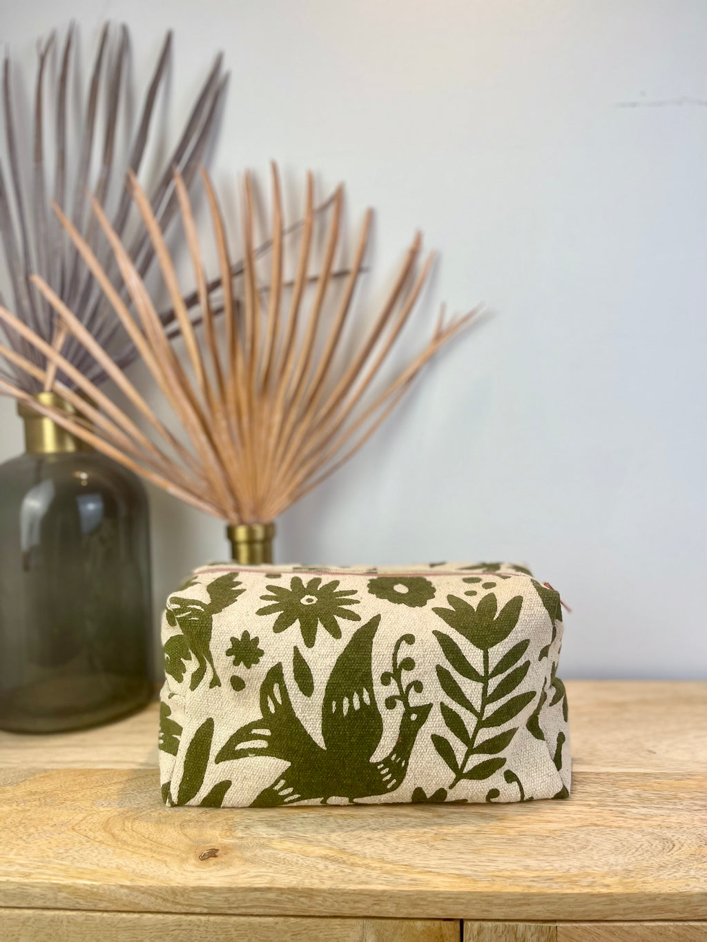 Kosmetiktasche Otomi grün