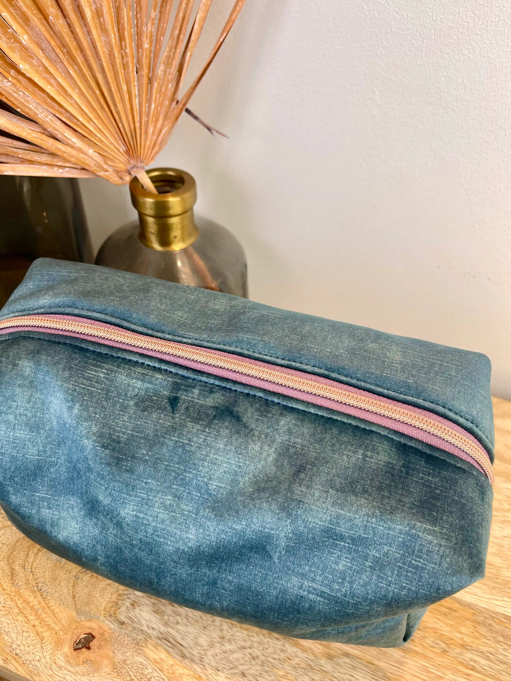 Nähset BOX BAG VELVET petrol