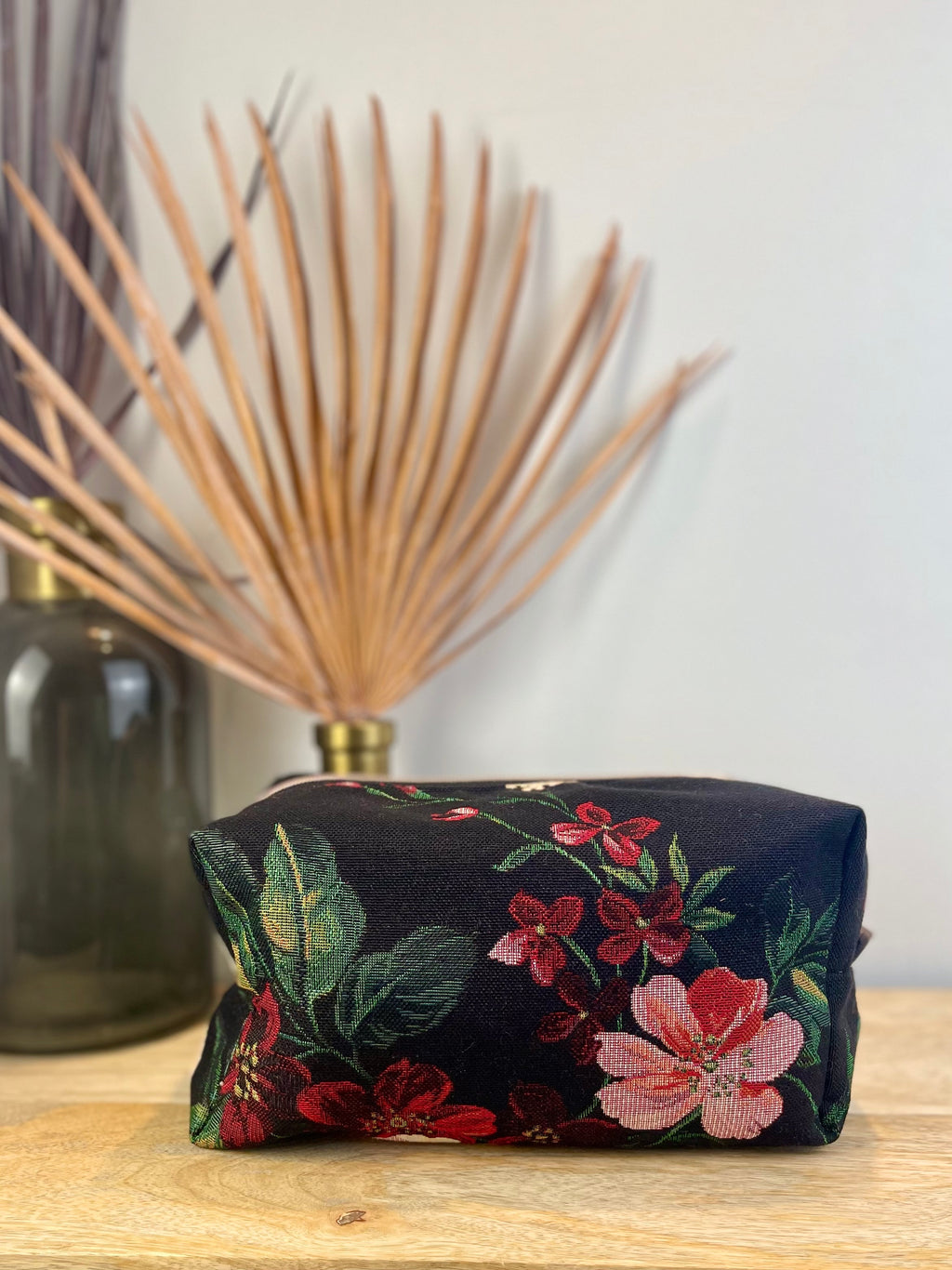 Nähset Kosmetiktasche Gobelin Vintage Flowers