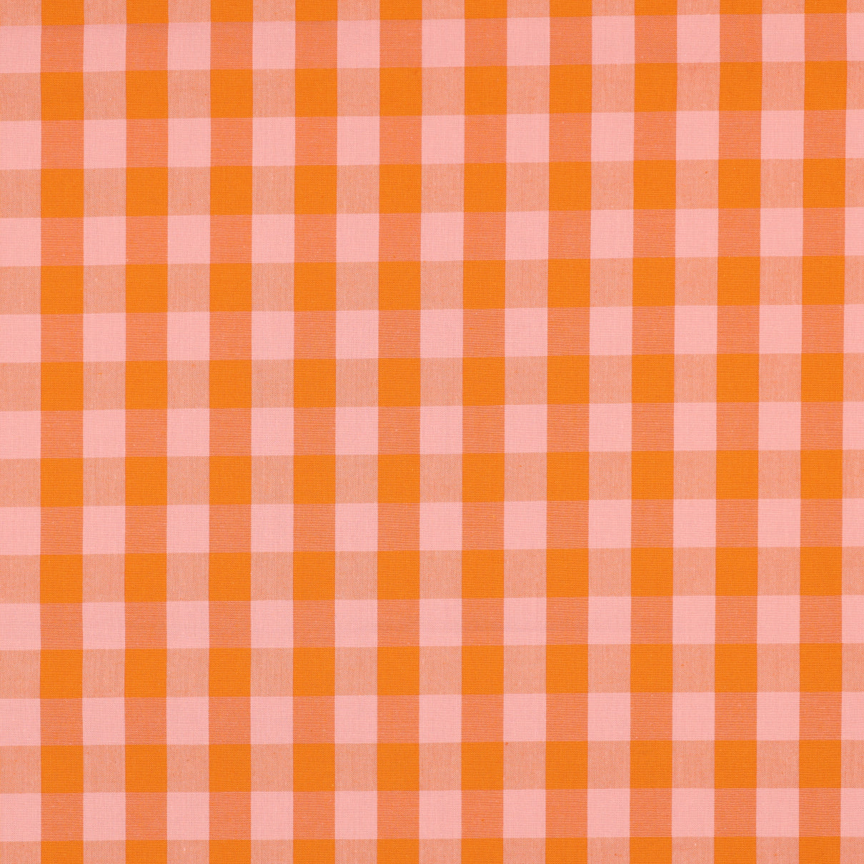 Baumwolle garngefärbt CHECKS orange/lachs