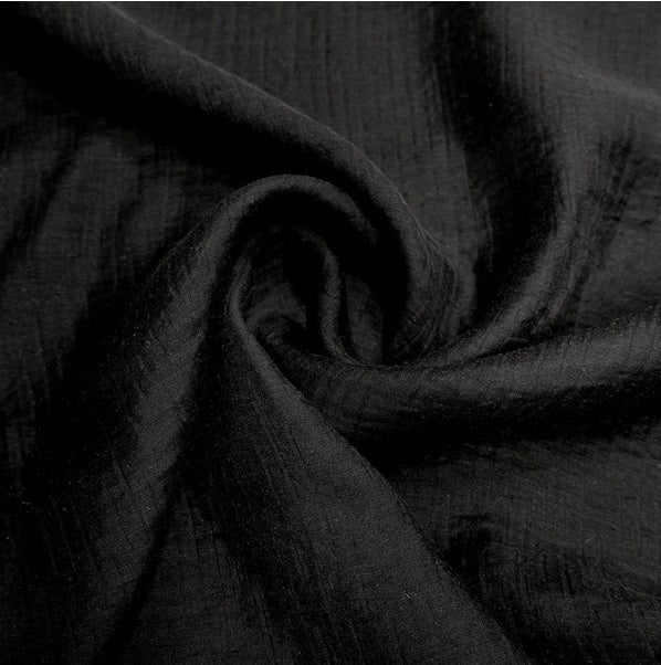 Viskose Crepe JACQUARD schwarz