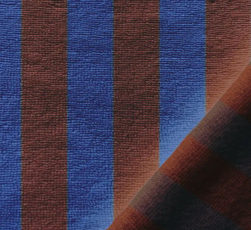Bambus FROTTEE STRIPES blau
