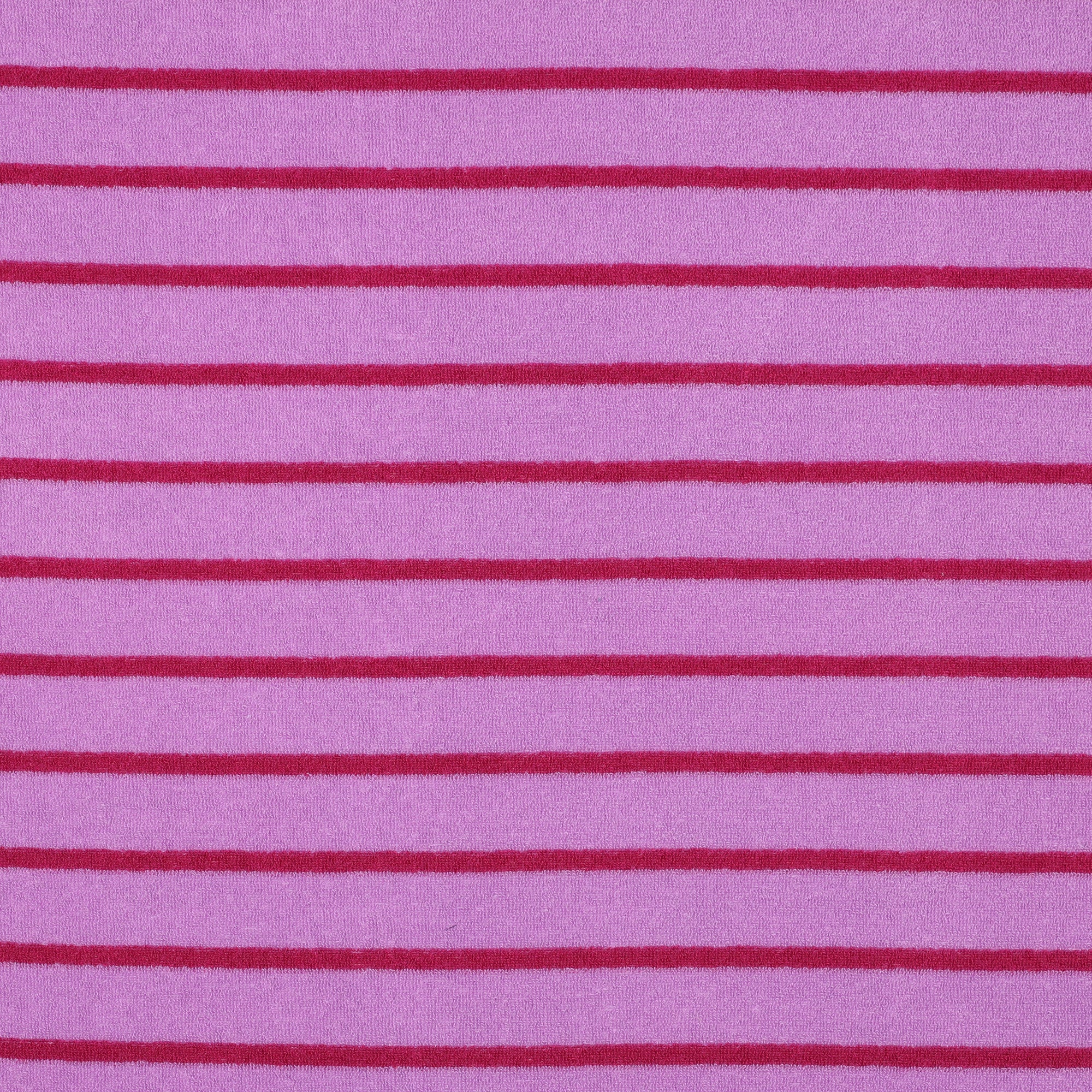 Baumwoll FROTTEE STRIPES garngefärbt rosa/fuchsia