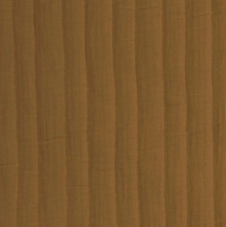 Musselin gesteppt STRIPES kamel