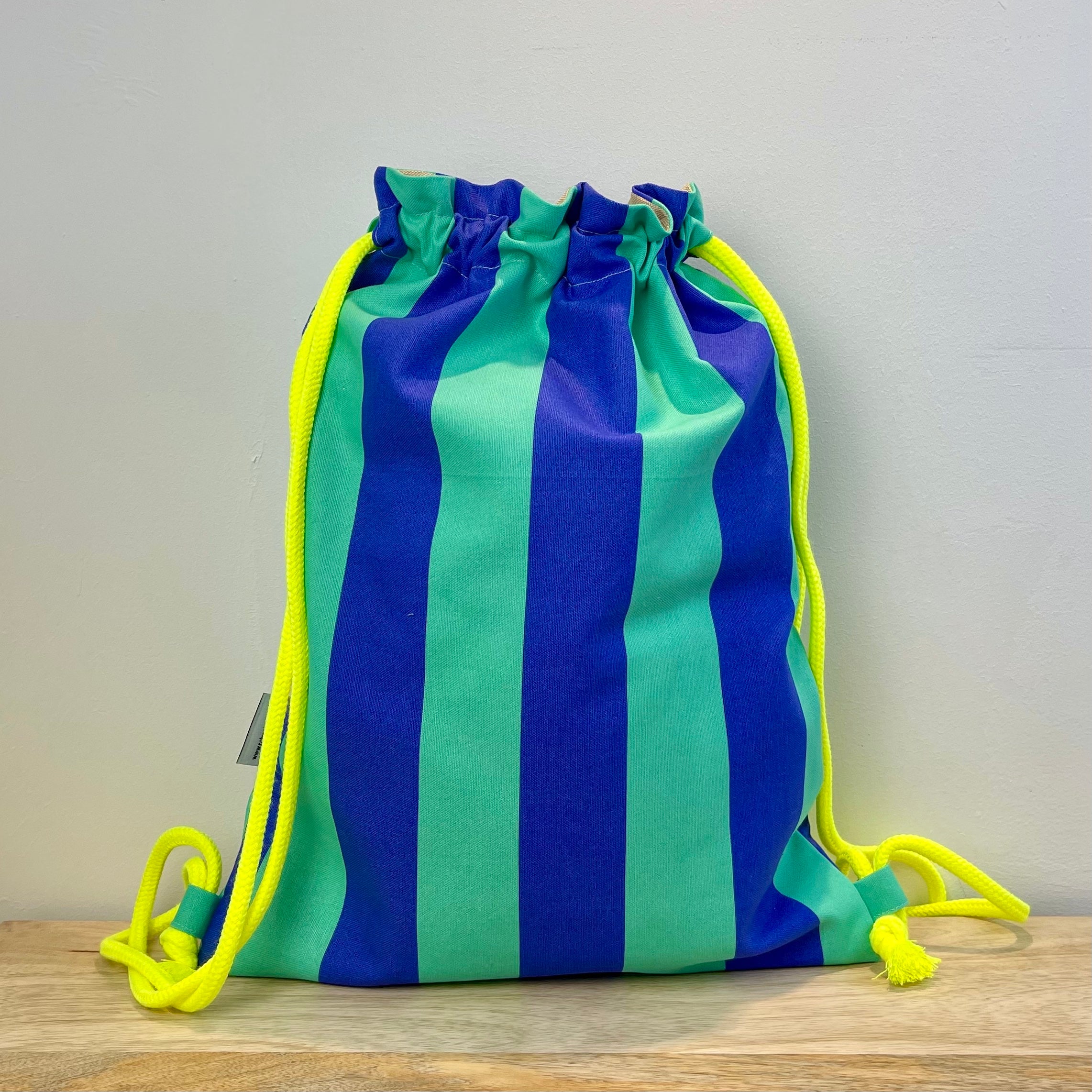 BIG STRIPES mint/blau