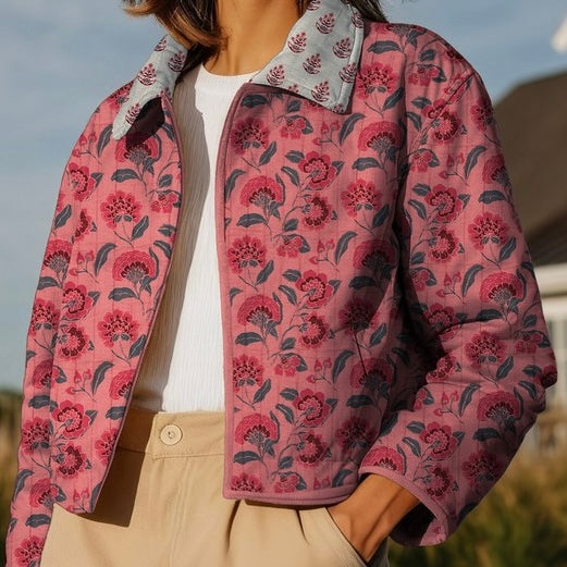 Wattierter Musselin Blumen