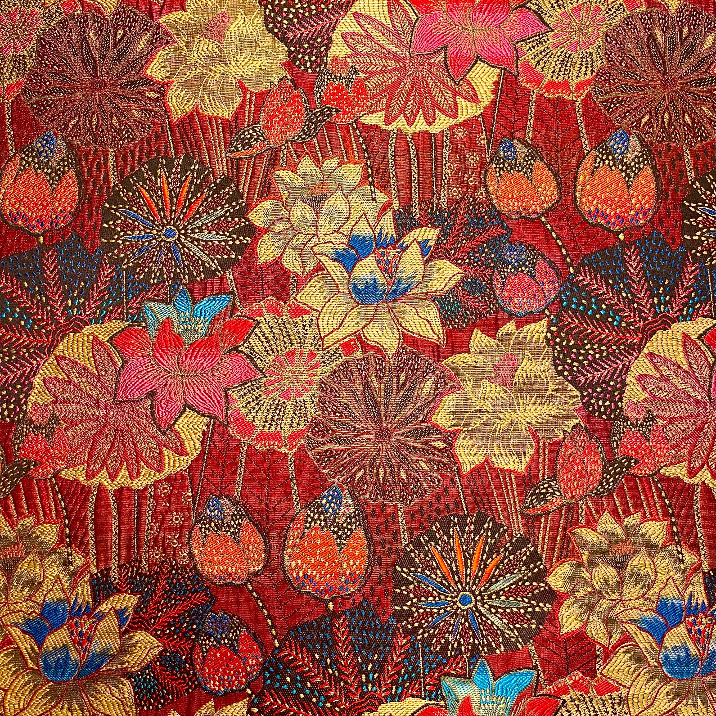 Jacquard Stoff Opium rot