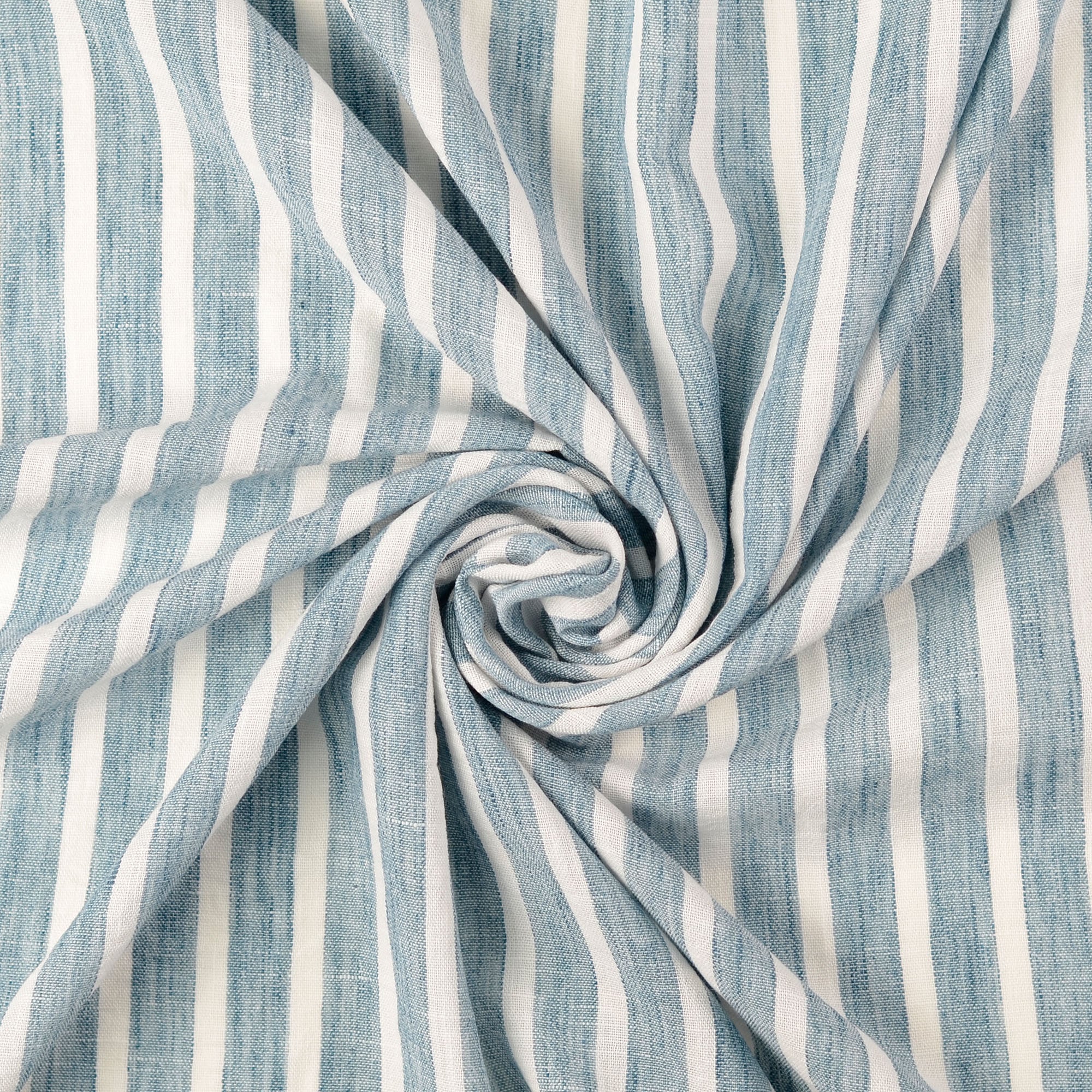 LEINEN LOOK Streifen petrol