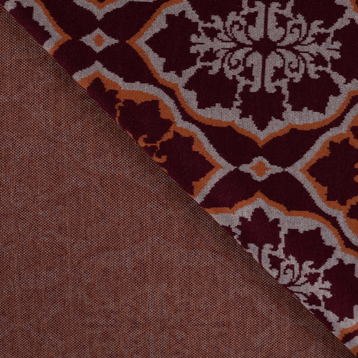 Strick Jacquard NEGEV weinrot