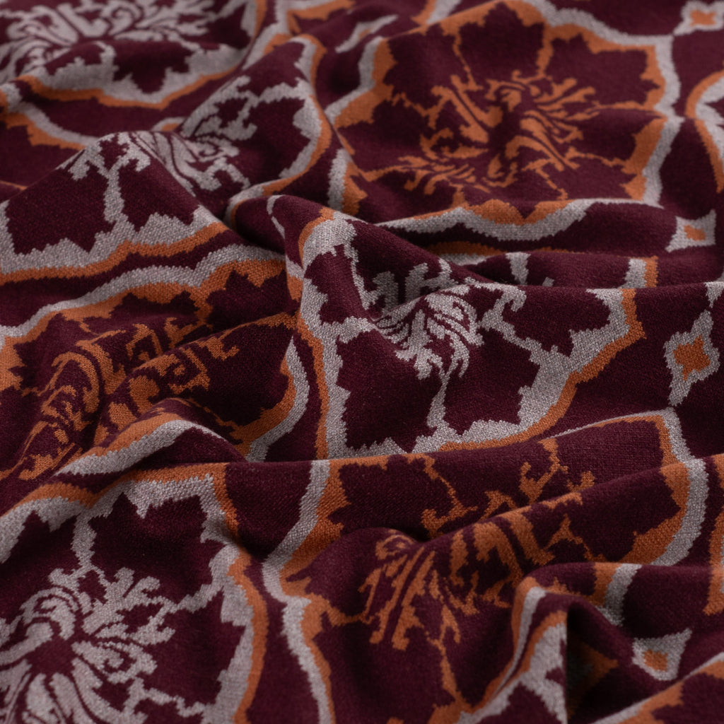 Strick Jacquard NEGEV weinrot