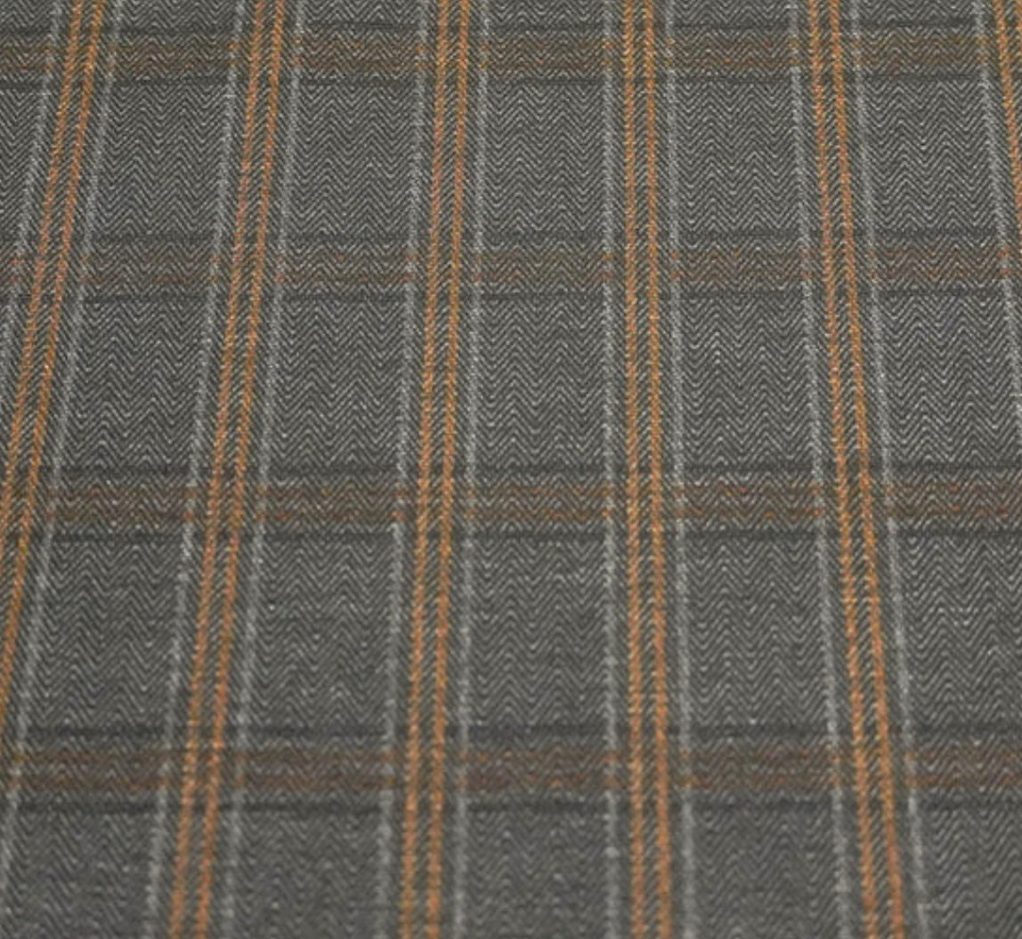 Romanit Jersey CHECKS braun/rost