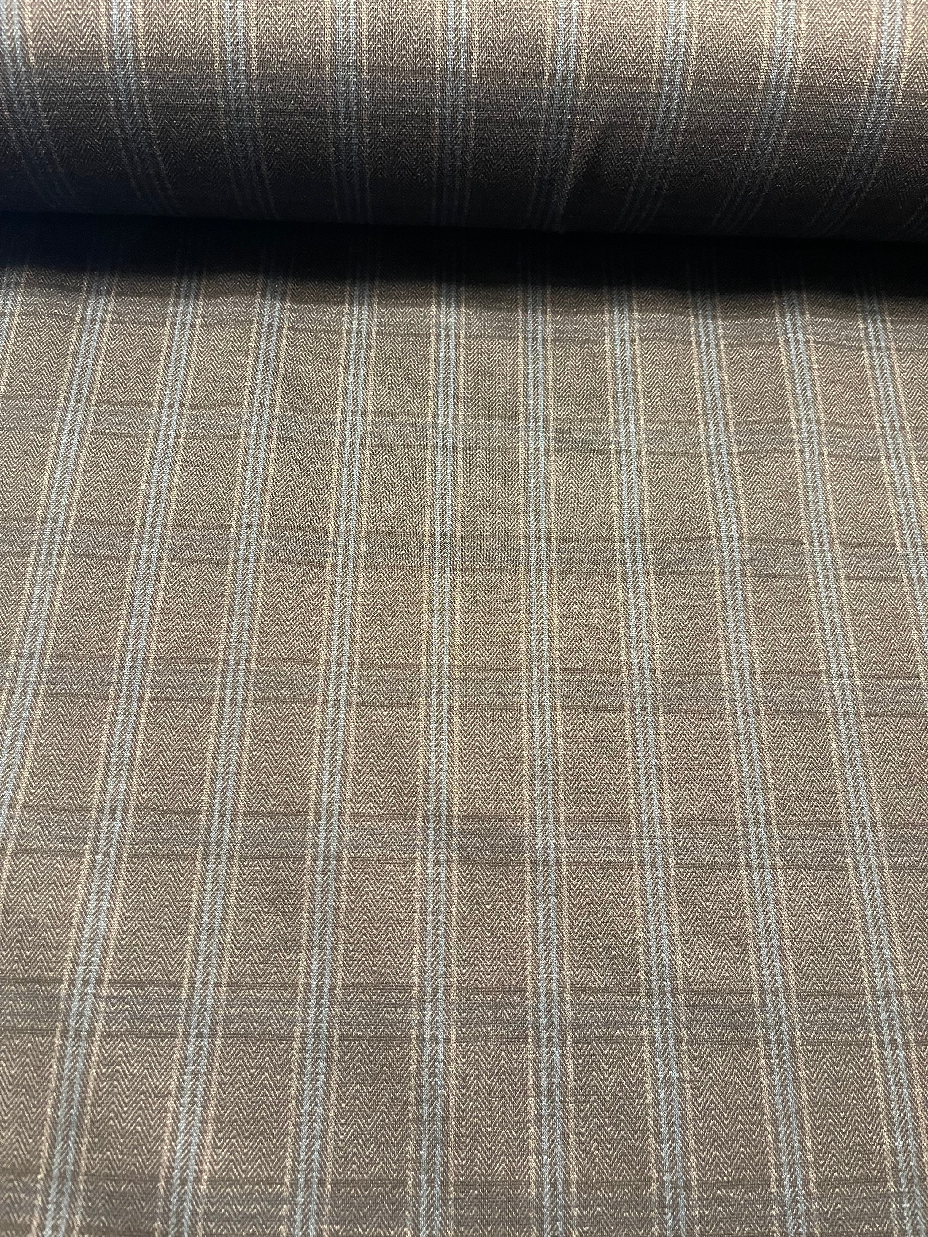 Romanit Jersey CHECKS grau/blau