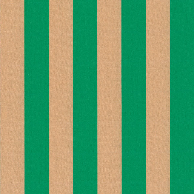 Halbpanama  Baumwolle Streifen grün natur