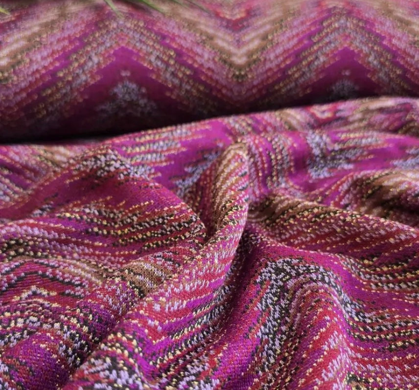 Lurex Strick ZIGZAG cyclam