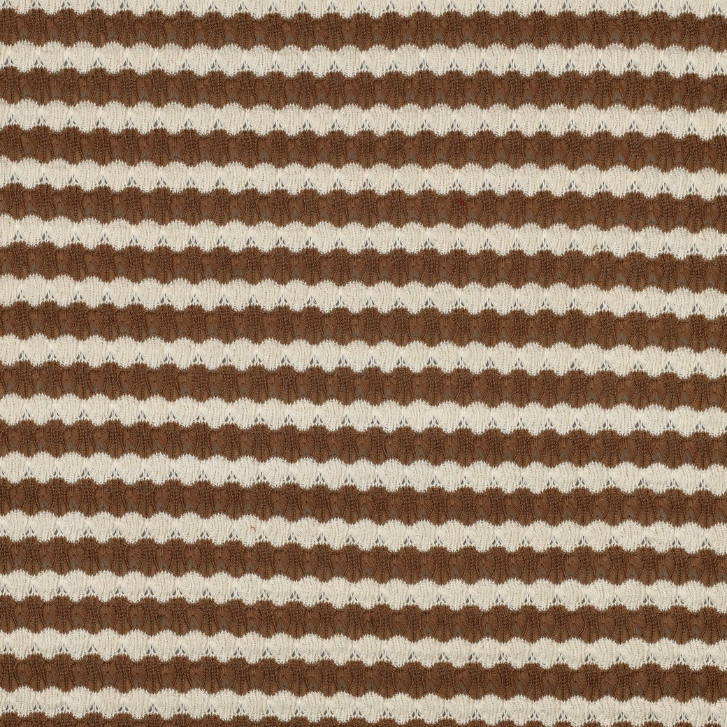 Strick Jacquard STRIPES braun-ecru